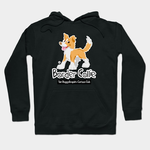 CartoonClub Border Collie - Red Hoodie by DoggyGraphics